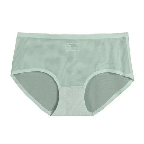 Ice Silk Seamless Women Panties Fashion Mesh Cozy Female Underpant XXLGreen1pc Lingerie & Underwear 26.52 EZYSELLA SHOP