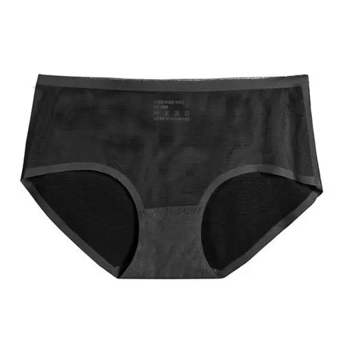 Ice Silk Seamless Women Panties Fashion Mesh Cozy Female Underpant XXLBlack1pc Lingerie & Underwear 26.52 EZYSELLA SHOP