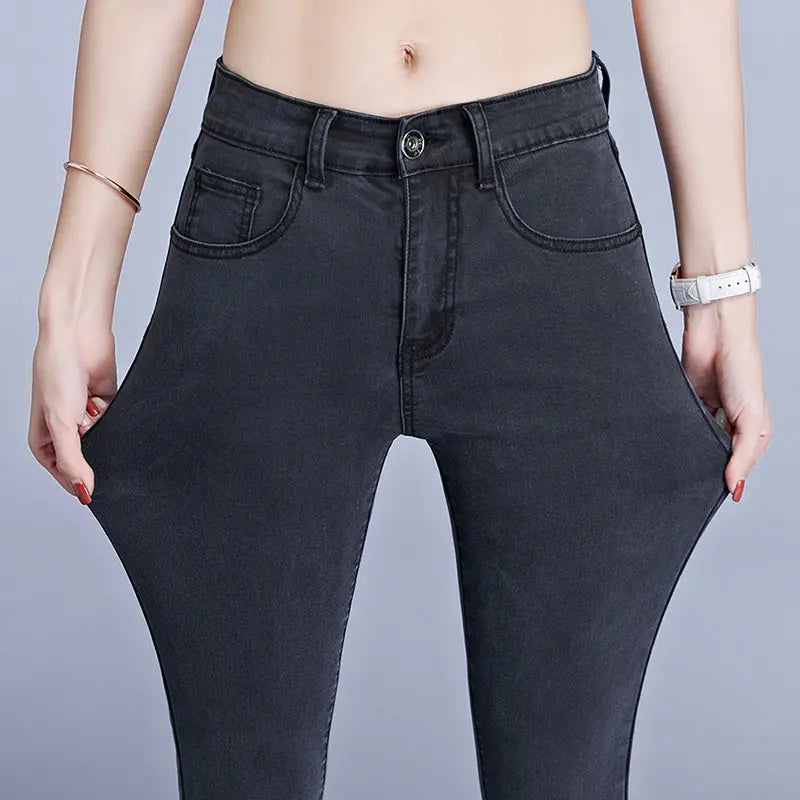 Jeans For Women Mom Jeans Blue Gray Black Woman High Elastic Stretch  Apparel & Accessories > Clothing > Pants 112.95 EZYSELLA SHOP