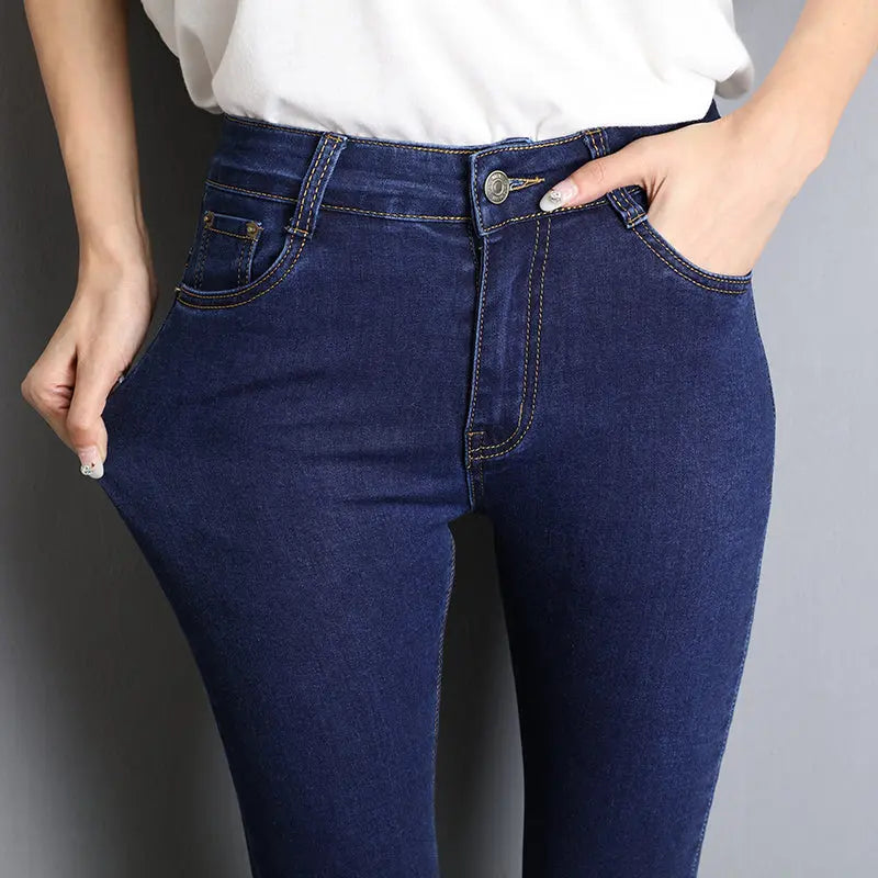 Jeans For Women Mom Jeans Blue Gray Black Woman High Elastic Stretch  Apparel & Accessories > Clothing > Pants 112.95 EZYSELLA SHOP