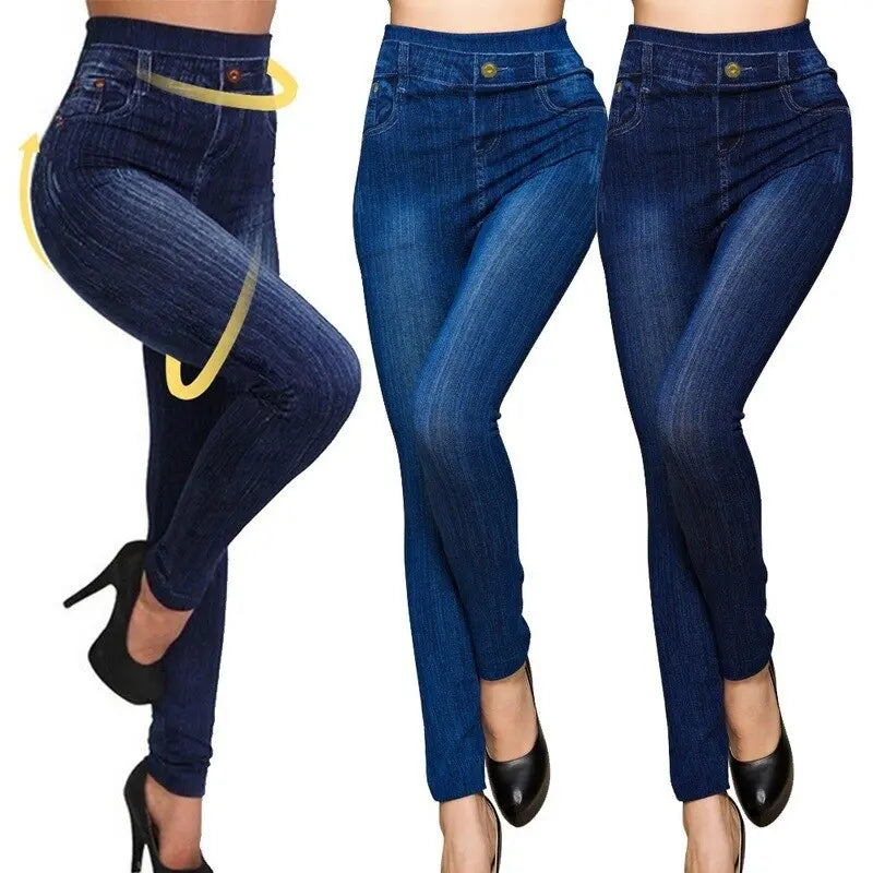 Jeans Print Seamless Leggings Women Pants Stretch High Waist Leggins  Apparel & Accessories > Clothing > Pants 46.02 EZYSELLA SHOP