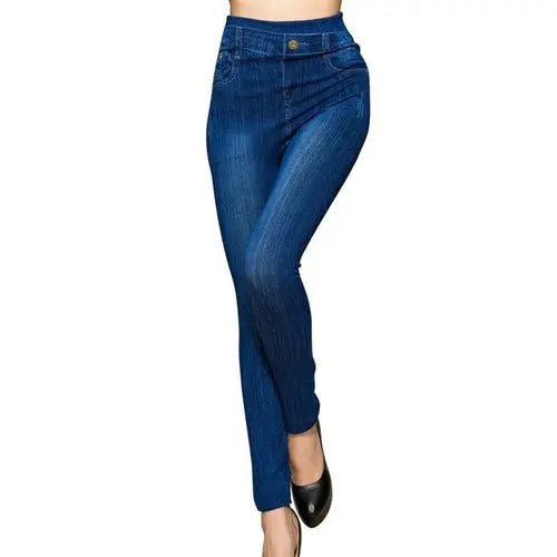 Jeans Print Seamless Leggings Women Pants Stretch High Waist Leggins XXSBlack Apparel & Accessories > Clothing > Pants 46.02 EZYSELLA SHOP
