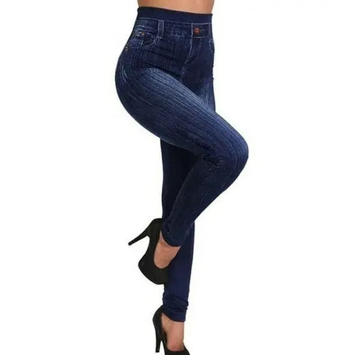 Jeans Print Seamless Leggings Women Pants Stretch High Waist Leggins XXSBeige Apparel & Accessories > Clothing > Pants 46.02 EZYSELLA SHOP
