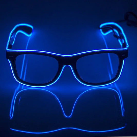 Led Glasses Neon Party Flashing Glasses El Wire Glowing Gafas Luminous EZYSELLA SHOP