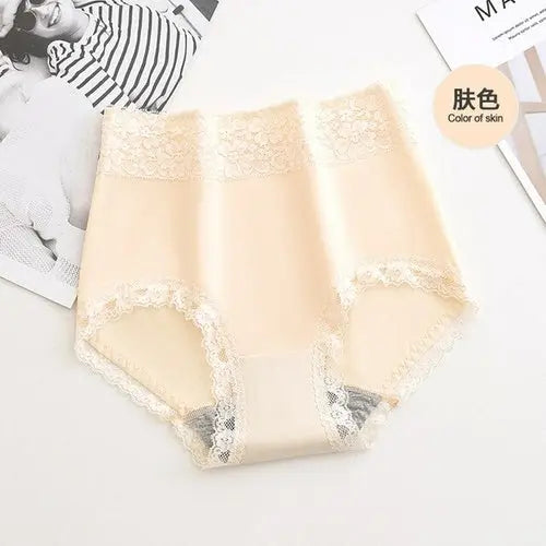 Luxury Lace Panties For Women Cotton Female Underwear Large Size XXXLBeige1pc Lingerie & Underwear 36.61 EZYSELLA SHOP