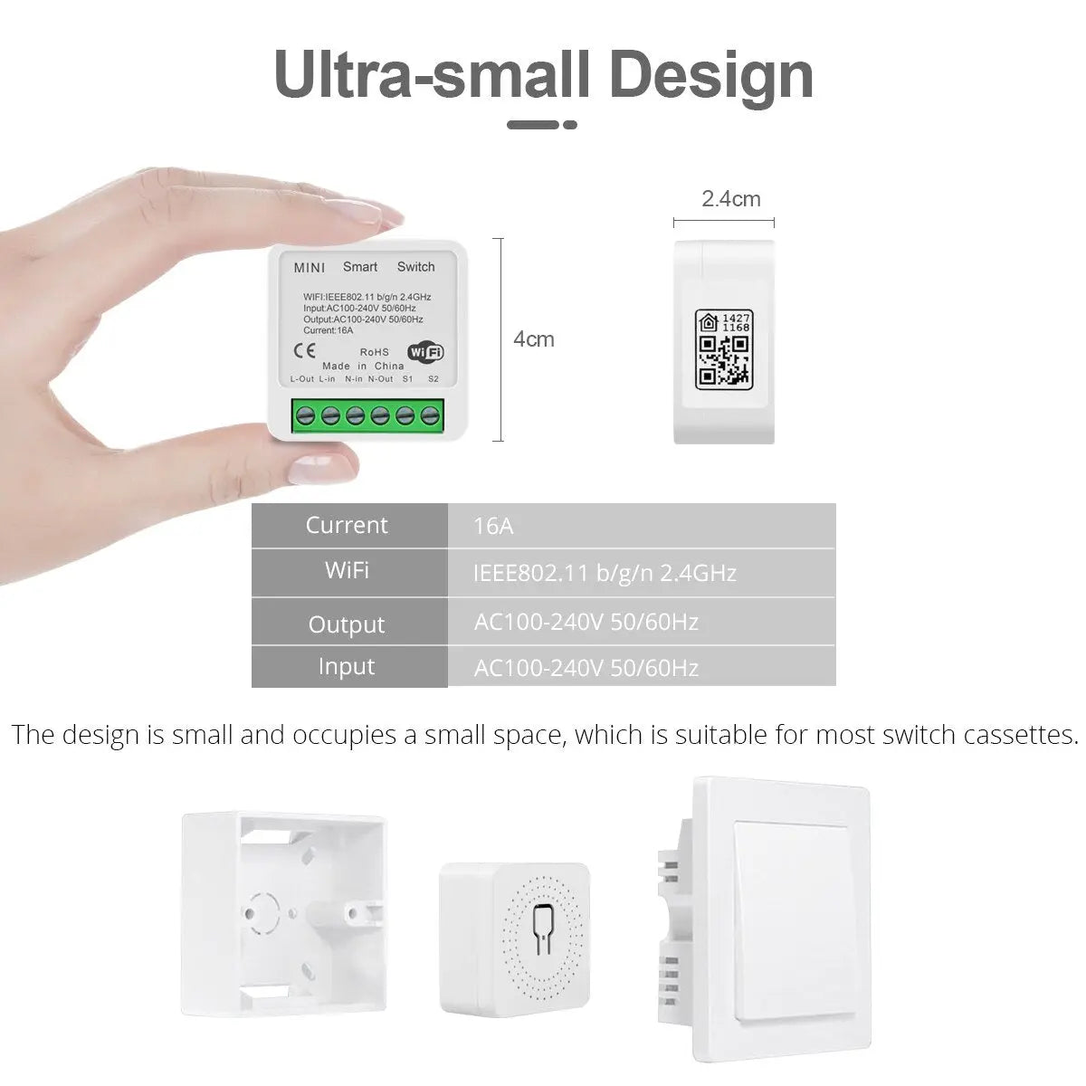 MINI Homekit Smart Breaker Home Electric Relay WIFI Switch 16A 2 Way  HomeKit 48.99 EZYSELLA SHOP