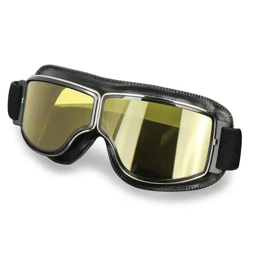 Men Retro Motorcycle Glasses Steampunk Windproof Dirt Bike Goggles Yellow Sunglasses 70.99 EZYSELLA SHOP