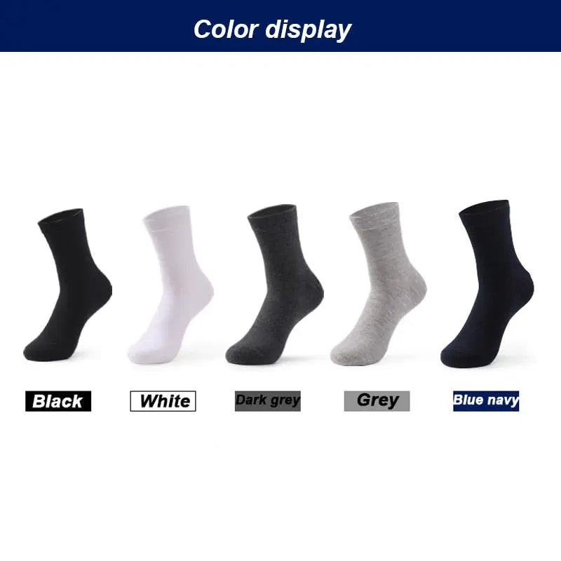 Men's Cotton Socks High Quality Black Business Soft  Socks 84.84 EZYSELLA SHOP