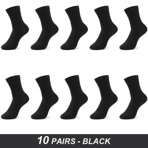 Men's Cotton Socks High Quality Black Business Soft 52-54Orange Socks 134.96 EZYSELLA SHOP