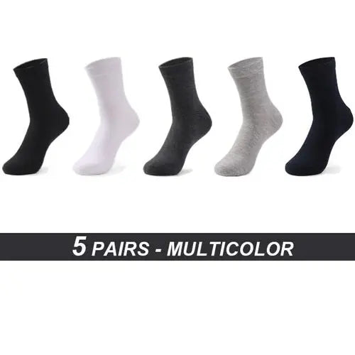 Men's Cotton Socks High Quality Black Business Soft 52-54MULTI Socks 91.76 EZYSELLA SHOP