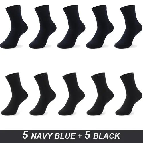 Men's Cotton Socks High Quality Black Business Soft 52-54Mint Socks 134.96 EZYSELLA SHOP