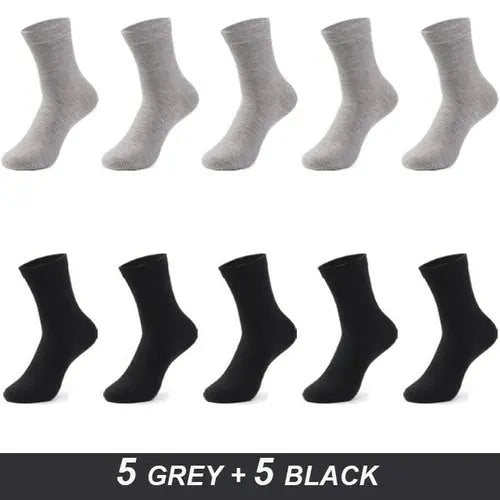 Men's Cotton Socks High Quality Black Business Soft 52-54Coffee Socks 134.96 EZYSELLA SHOP