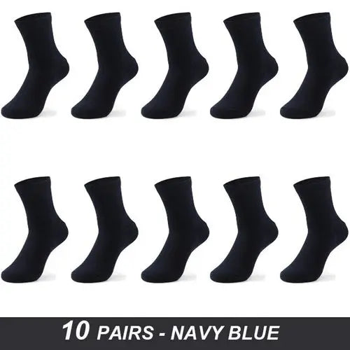 Men's Cotton Socks High Quality Black Business Soft 52-54Red Socks 134.96 EZYSELLA SHOP