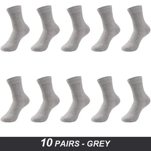 Men's Cotton Socks High Quality Black Business Soft 52-54Purple Socks 134.96 EZYSELLA SHOP