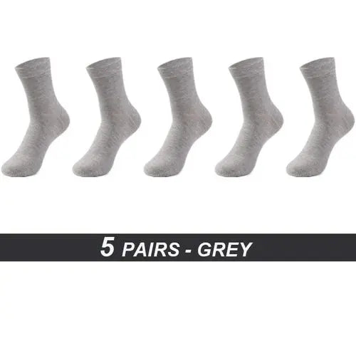 Men's Cotton Socks High Quality Black Business Soft 52-54Gray Socks 91.76 EZYSELLA SHOP