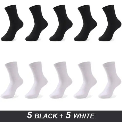 Men's Cotton Socks High Quality Black Business Soft 52-54CoralRed Socks 134.96 EZYSELLA SHOP