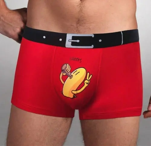 Men's Intimate Underwear Modal Underpants Men Sexy Underware Cartoon XXXLYellow1pc Underwear 59.04 EZYSELLA SHOP