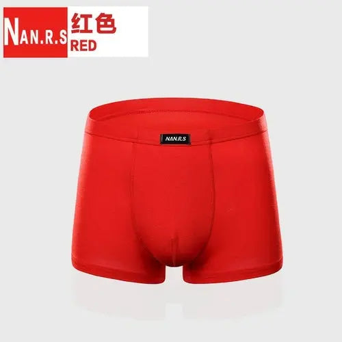 Men's Underwear Boxers Bamboo Fiber Homme Boxer Panties Breathable XXXLRed Underwear 33.75 EZYSELLA SHOP