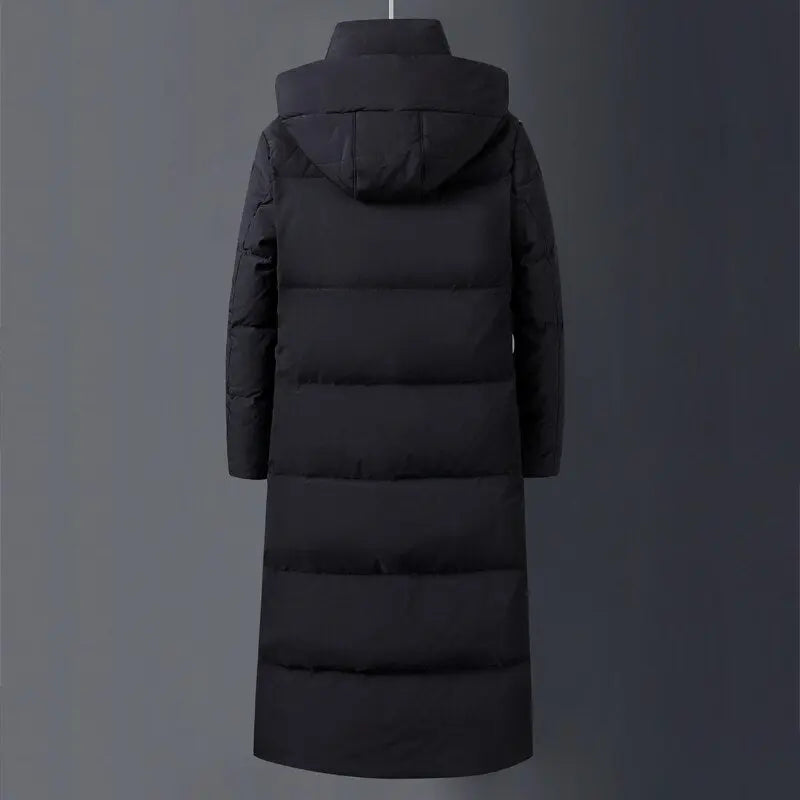 Men's X-long White Duck Down Jacket Winter New Over The Knee  Apparel & Accessories > Clothing > Outerwear > Coats & Jackets 232.15 EZYSELLA SHOP