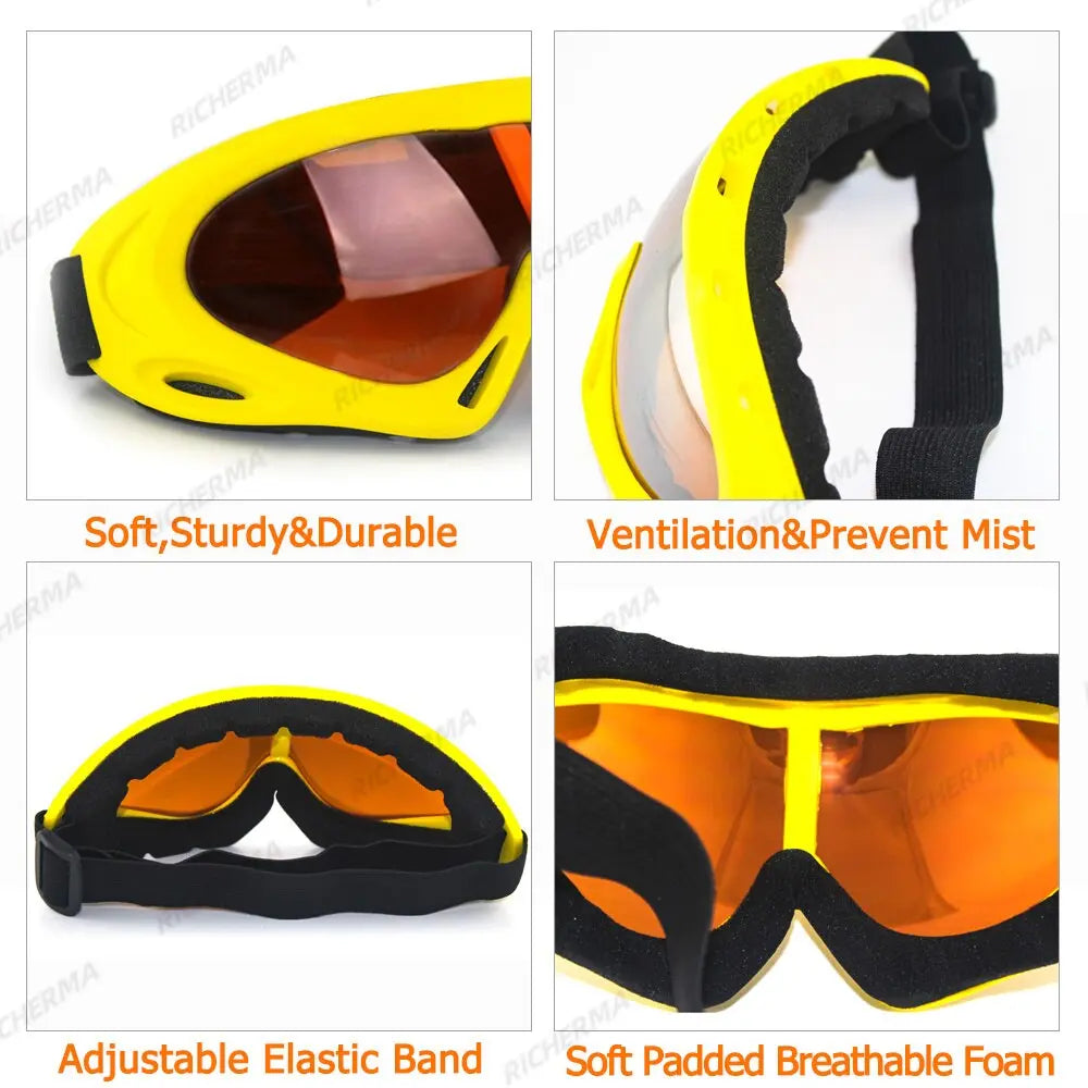 Motorcycle Motocross Goggles Windproof Anti UV ATV Dirt Bike MX  Apparel & Accessories > Clothing Accessories > Sunglasses 59.60 EZYSELLA SHOP