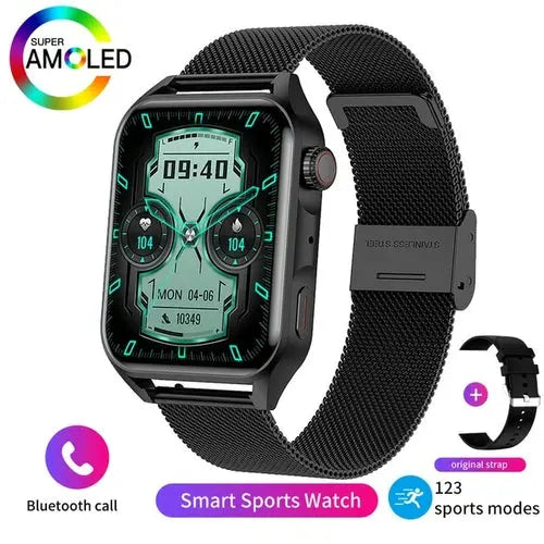 NFC Smart Watch Men AMOLED 368*448 HD Screen Heart Rate Red Apparel & Accessories > Jewelry > Watches 210.99 EZYSELLA SHOP