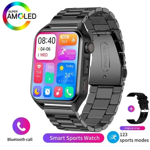 NFC Smart Watch Men AMOLED 368*448 HD Screen Heart Rate Yellow Apparel & Accessories > Jewelry > Watches 219.99 EZYSELLA SHOP
