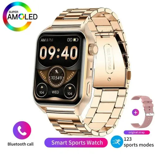 NFC Smart Watch Men AMOLED 368*448 HD Screen Heart Rate Pink Apparel & Accessories > Jewelry > Watches 219.99 EZYSELLA SHOP