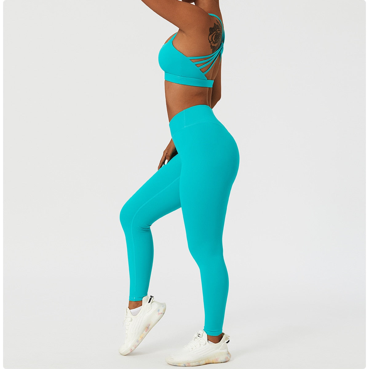 New Fitness Sports Bra for Women Push Up Beautiful Back Crisscross Strappy Running Gym Training Workout Yoga Underwear Crop Tops   59.99 EZYSELLA SHOP