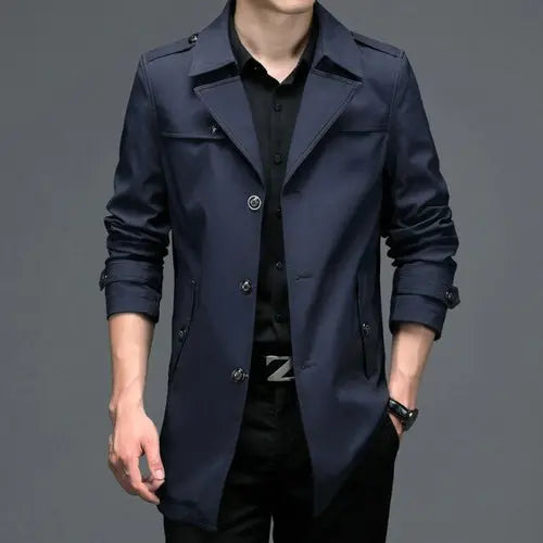 New Men's Khaki Thin Trench Coat Business XXXLNavy Apparel & Accessories > Clothing > Outerwear > Coats & Jackets 120.99 EZYSELLA SHOP