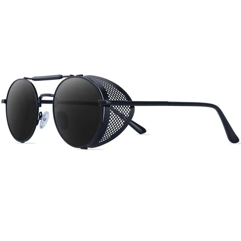 New Round Steampunk Sunglasses Men Women Fashion Metal Glasses  Apparel & Accessories > Clothing Accessories > Sunglasses 29.70 EZYSELLA SHOP