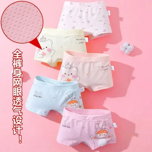 Panties For Girls Cartoon Kids Girls Panties Soft Children's XXLBlack4pcs Lingerie & Underwear 70.20 EZYSELLA SHOP