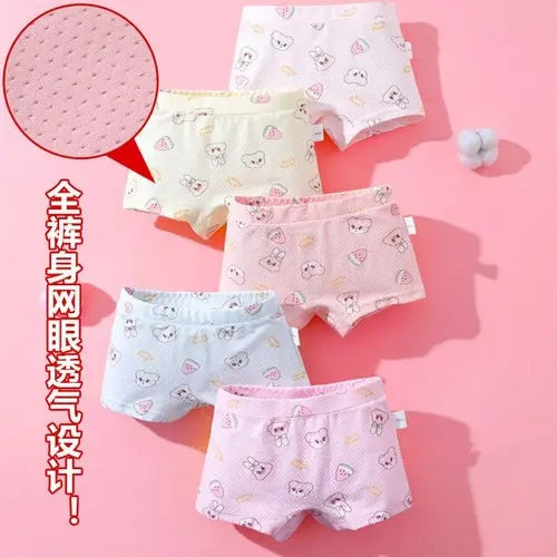 Panties For Girls Cartoon Kids Girls Panties Soft Children's XXLBlue4pcs Lingerie & Underwear 70.20 EZYSELLA SHOP