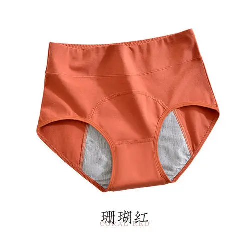 Panties For Menstruation Cotton Menstrual Panties High Waist Culotte XXLCoralRed1pc Lingerie & Underwear 20.99 EZYSELLA SHOP