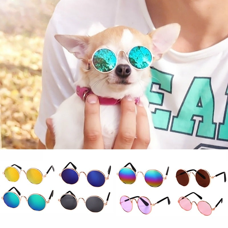 Pet Dog Glasses Cat Sunglasses For Cats Lovely Reflection Pets Retro Round Eye Wear Glass For Small Dogs Photos Prop Accessories  Apparel & Accessories > Clothing Accessories > Sunglasses 19.80 EZYSELLA SHOP