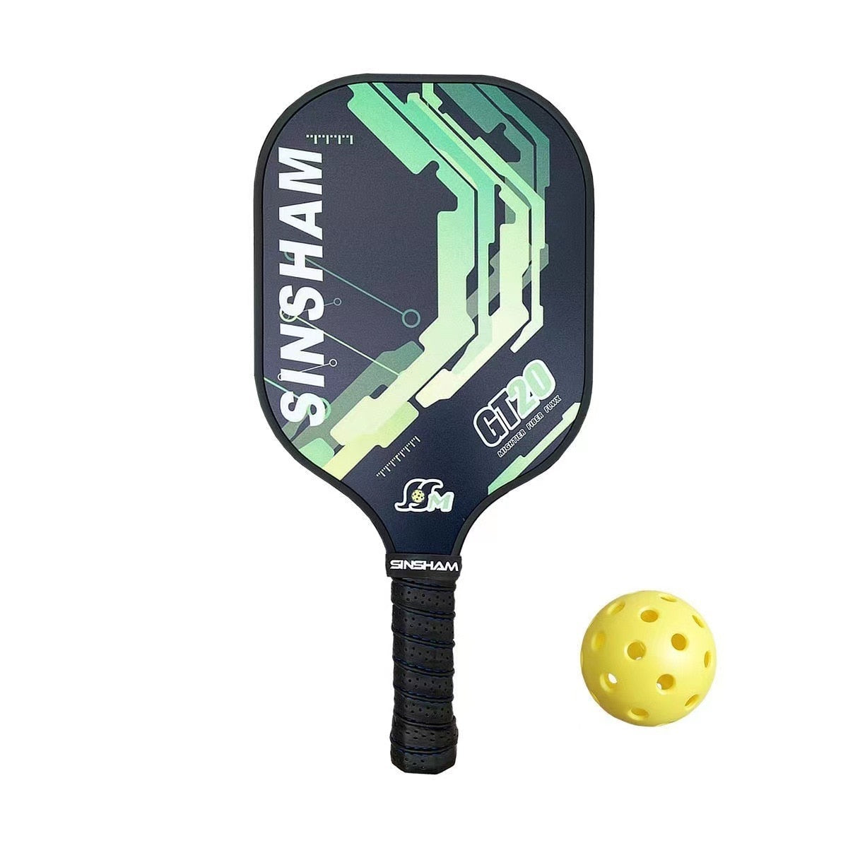 Pickleball Paddles Set-Graphite Carbon Fiber Lightweight High Hardness,Indoor and Outdoor Exercise,for Training Green1 Sporting Goods > Outdoor Recreation > Outdoor Games > Pickleball > Pickleball Paddles 78.98 EZYSELLA SHOP