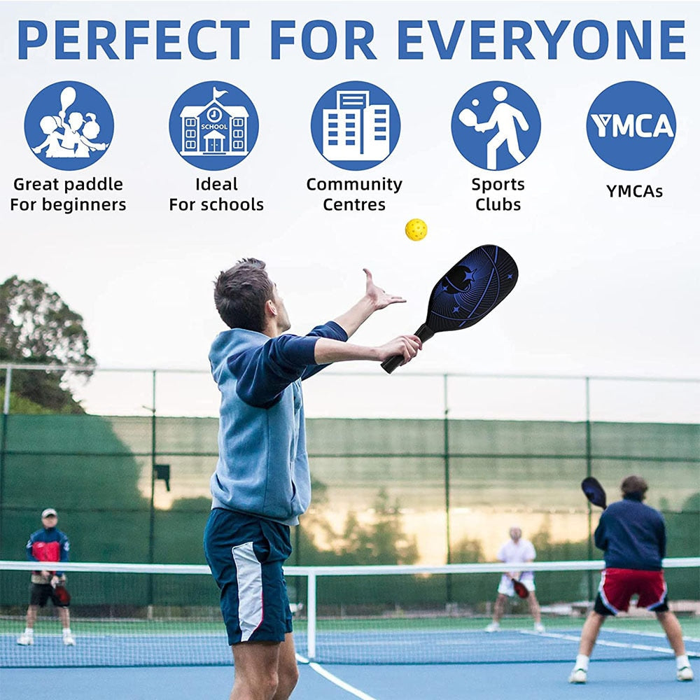 Pickleball Paddles Set with 1/2/4 Premium Wood Pickleball Paddles,4 Pickleball Balls,2/4 Cooling Towels & Carry Bag  Sporting Goods > Outdoor Recreation > Outdoor Games > Pickleball > Pickleball Paddles 67.44 EZYSELLA SHOP