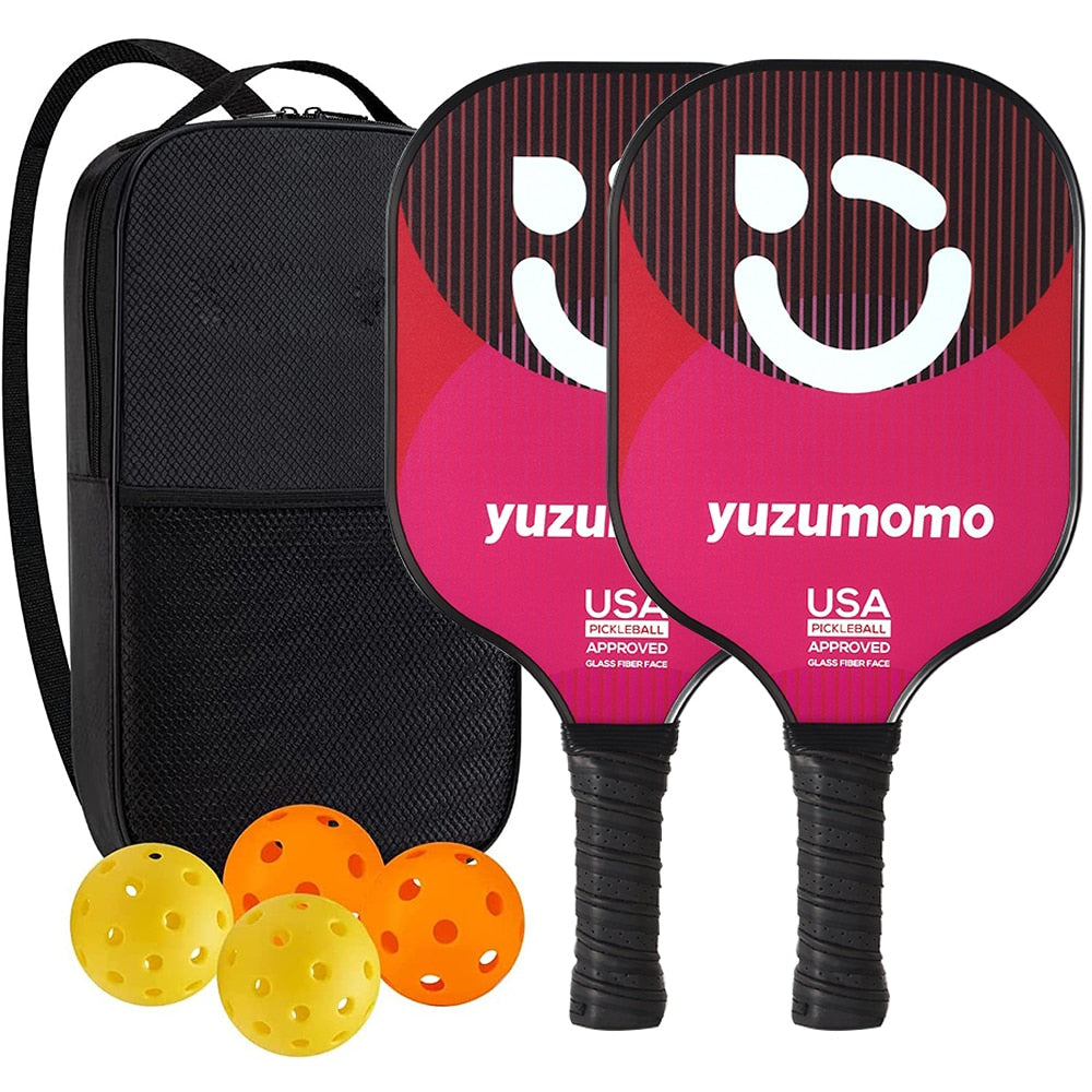 Pickleball Paddles USAPA Approved Set Rackets Honeycomb Core 4 Balls Portable Racquet Cover Carrying Bag Gift Kit Indoor Outdoor SETB Sporting Goods > Outdoor Recreation > Outdoor Games > Pickleball > Pickleball Paddles 106.12 EZYSELLA SHOP