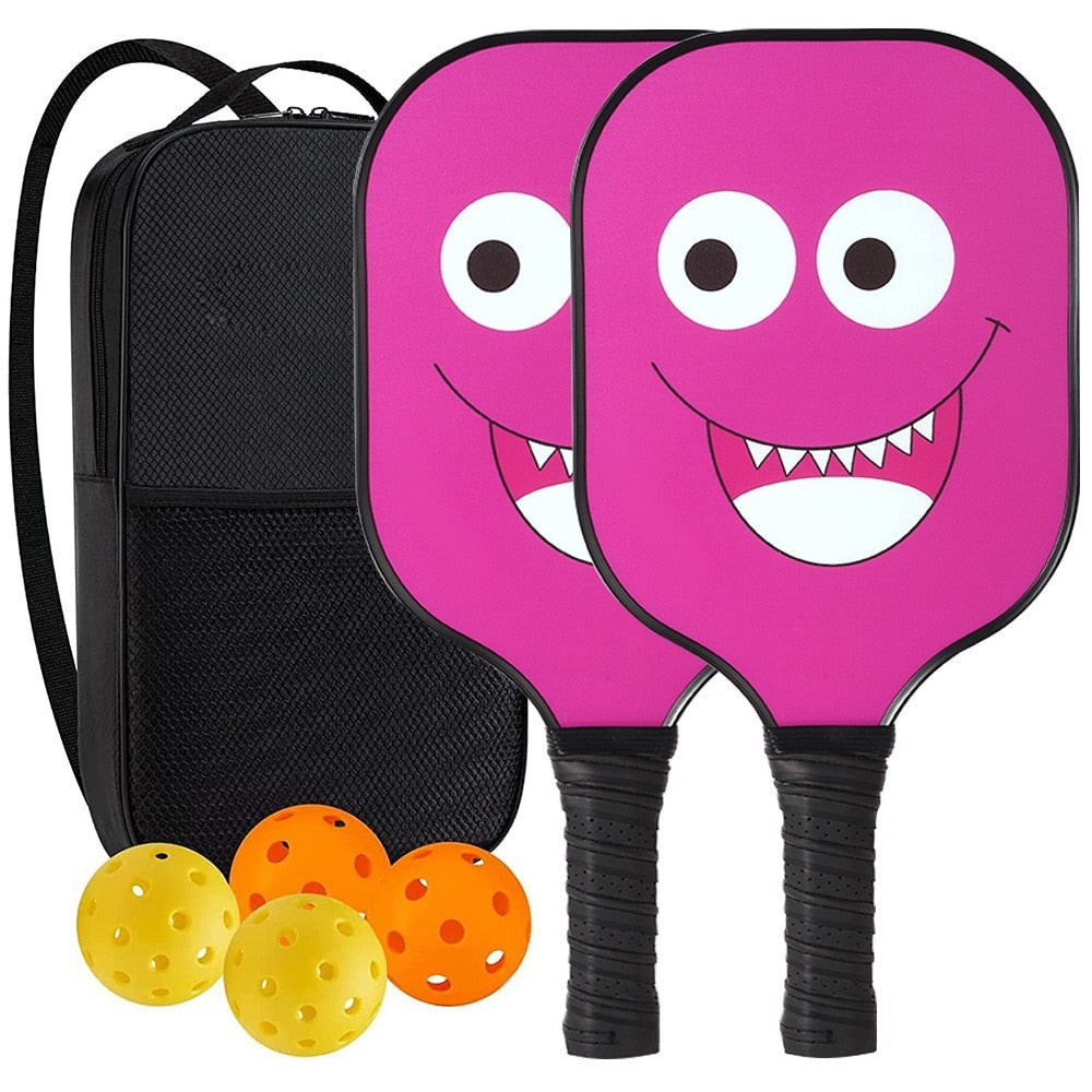 Pickleball Paddles USAPA Approved Set Rackets Honeycomb Core 4 Balls Portable Racquet Cover Carrying Bag Gift Kit Indoor Outdoor SET-06 Sporting Goods > Outdoor Recreation > Outdoor Games > Pickleball > Pickleball Paddles 106.12 EZYSELLA SHOP