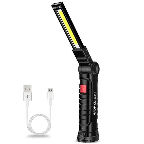 Portable LED Flashlight USB Rechargeable Work Light Magnetic Red Hardware > Tools > Flashlights & Headlamps 61.56 EZYSELLA SHOP