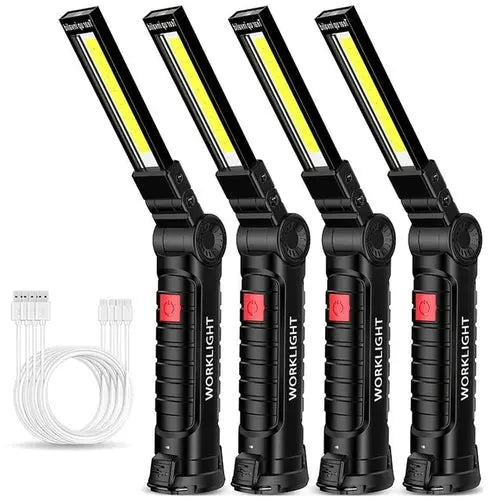 Portable LED Flashlight USB Rechargeable Work Light Magnetic DarkBlue Hardware > Tools > Flashlights & Headlamps 167.22 EZYSELLA SHOP