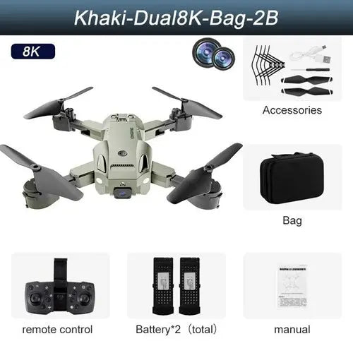 Q6 MAX GPS 5G 8K HD Drone Professional Dual Camera Wifi FPV DarkKhaki Toys & Games > Toys > Remote Control Toys > Remote Control Planes 259.74 EZYSELLA SHOP