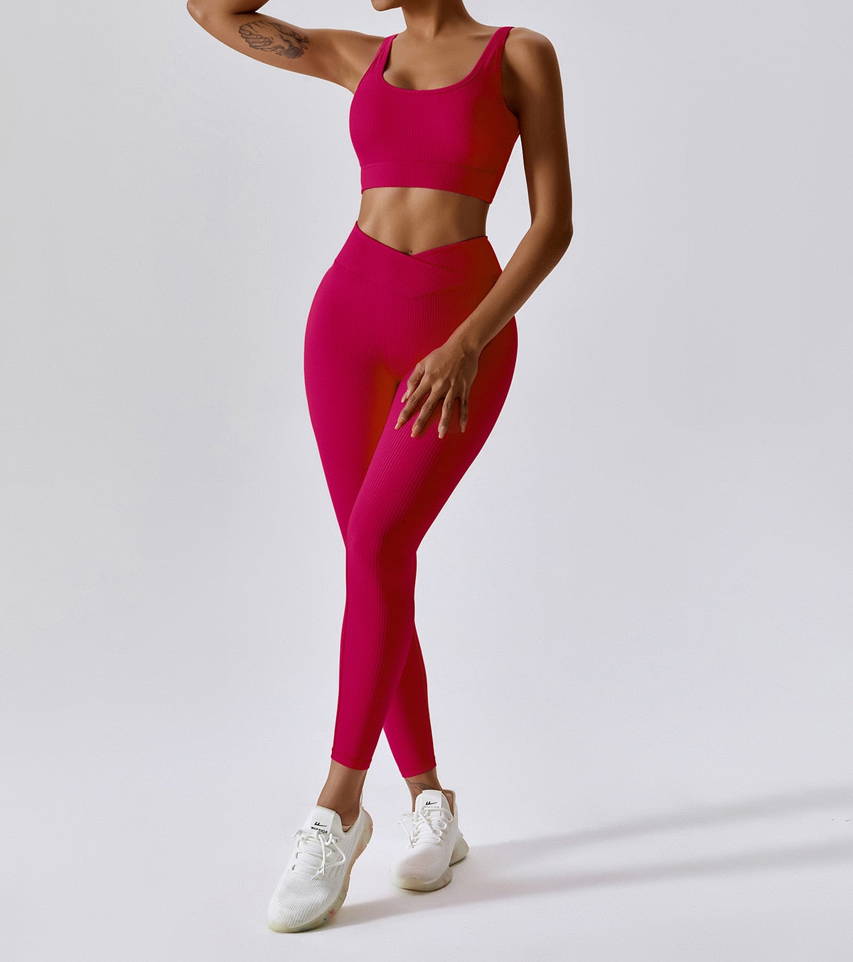 Ribbed Yoga Set Sportswear Women Suit For Fitness Clothing Sports Suit Workout Clothes Tracksuit Sports Outfit Gym Clothing Wear   71.99 EZYSELLA SHOP