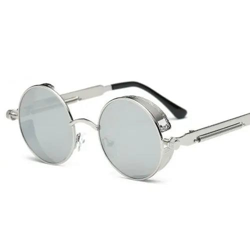 Round Metal Sunglasses Steampunk Men Women Fashion Glasses Brand OtherSilver Apparel & Accessories > Clothing Accessories > Sunglasses 52.34 EZYSELLA SHOP