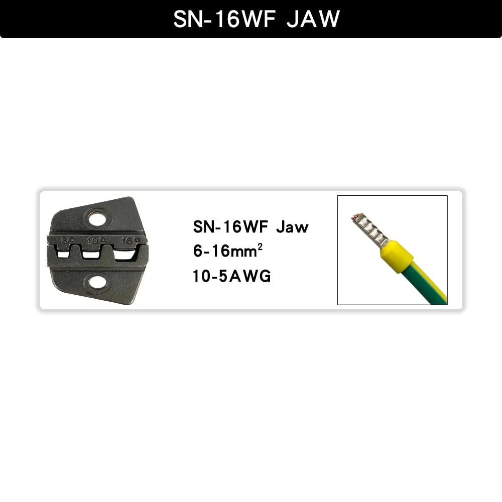 SN 6mm Crimping Pliers Jaw For TAB 2.8 4.8 6.3/C3 XH2.54 3.96 2510 Plug Spring  Insulation Tube Terminal Multifunctional Tools SN16WFJAW Hardware > Tools 32.99 EZYSELLA SHOP