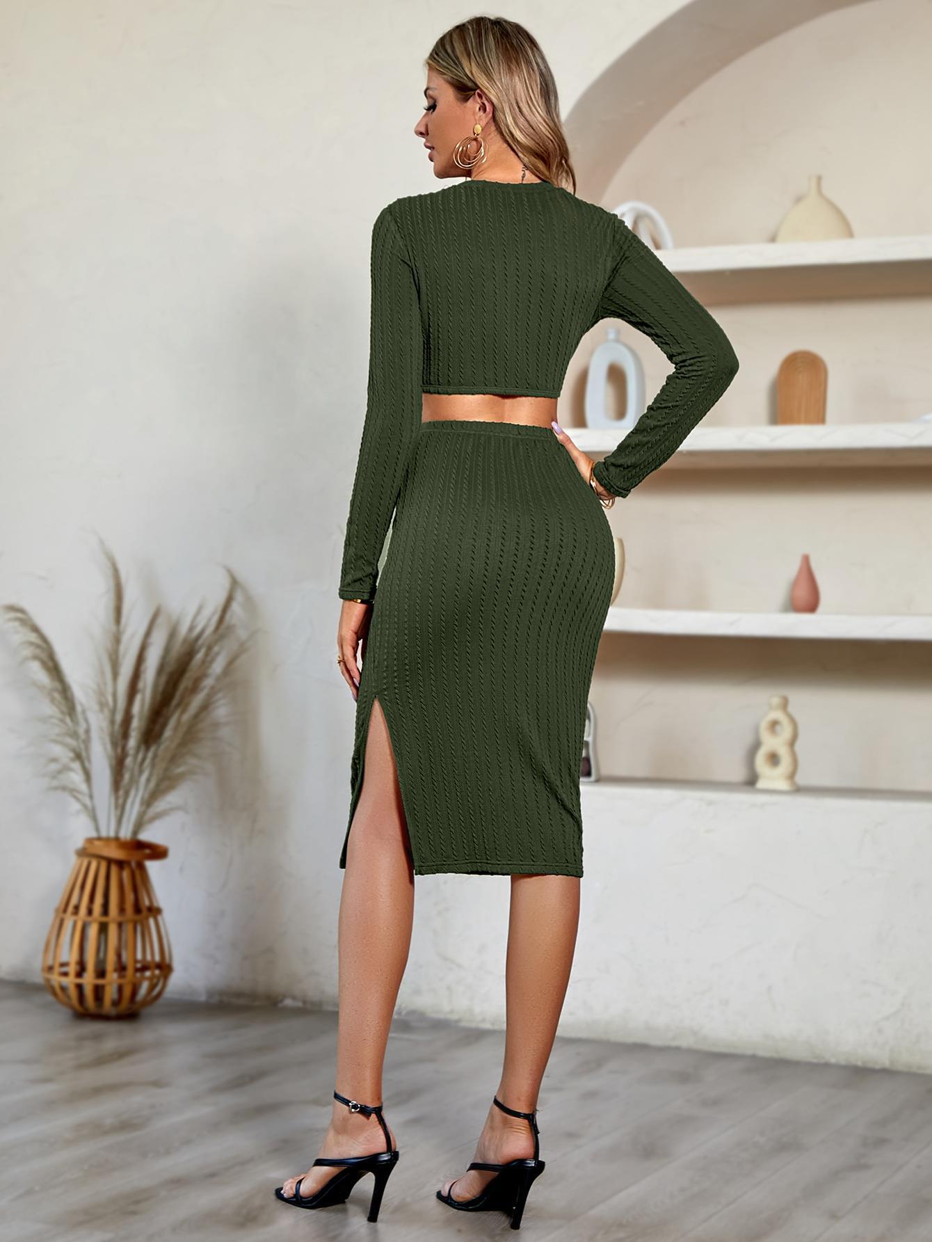 Sexy Knitted Midi Dresses For Women Elegant Red Hollow Out Slit Basic Dress Autumn Winter Casual Slim New In Dresses 2023   114.99 EZYSELLA SHOP