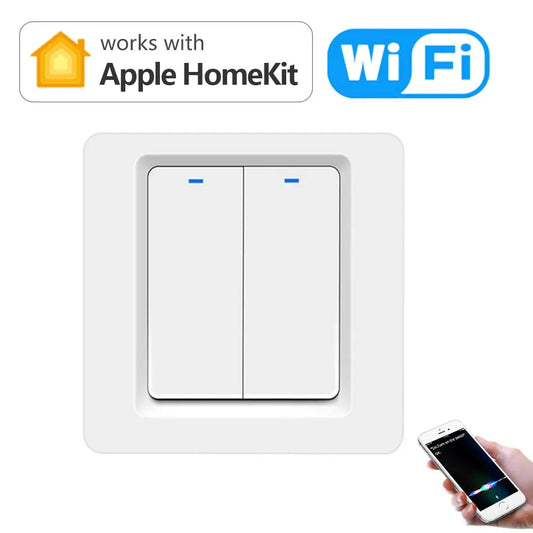 Smart Switch Interruptor Wifi Homekit Push Button 220v 110v 10a Timer  HomeKit 73.99 EZYSELLA SHOP