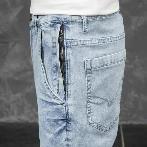 Summer Men's Retro Blue Short Jeans Classic Style Fashion XXXLBlue Apparel & Accessories > Clothing > Shorts 56.69 EZYSELLA SHOP
