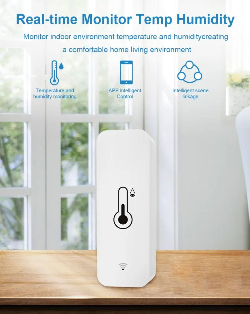 Tuya Smart Wifi Temperature And Humidity Sensor Indoor Hygrometer  Hardware > Power & Electrical Supplies > Home Automation Kits 65.99 EZYSELLA SHOP