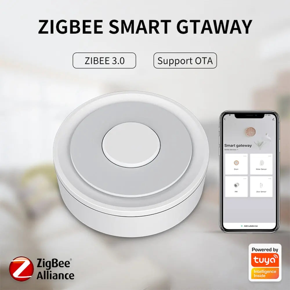 Tuya Zigbee Gateway Hub Smart Home Bridge Zigbee App Remote Control  Homekit 79.99 EZYSELLA SHOP