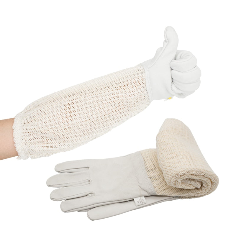 Ultra Mesh Beekeepers Gloves Three-layer Net Ventilation Protect Your Hands Fully Ventilated Goatskin Beekeeping Gloves  Business & Industrial > Agriculture 53.99 EZYSELLA SHOP